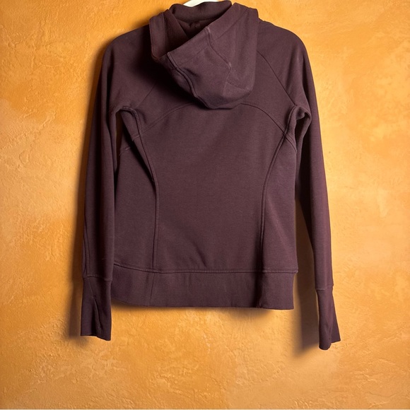 Athleta Plum Full Zip Hoodie with Thumb Holes Size XS - Picture 5 of 7